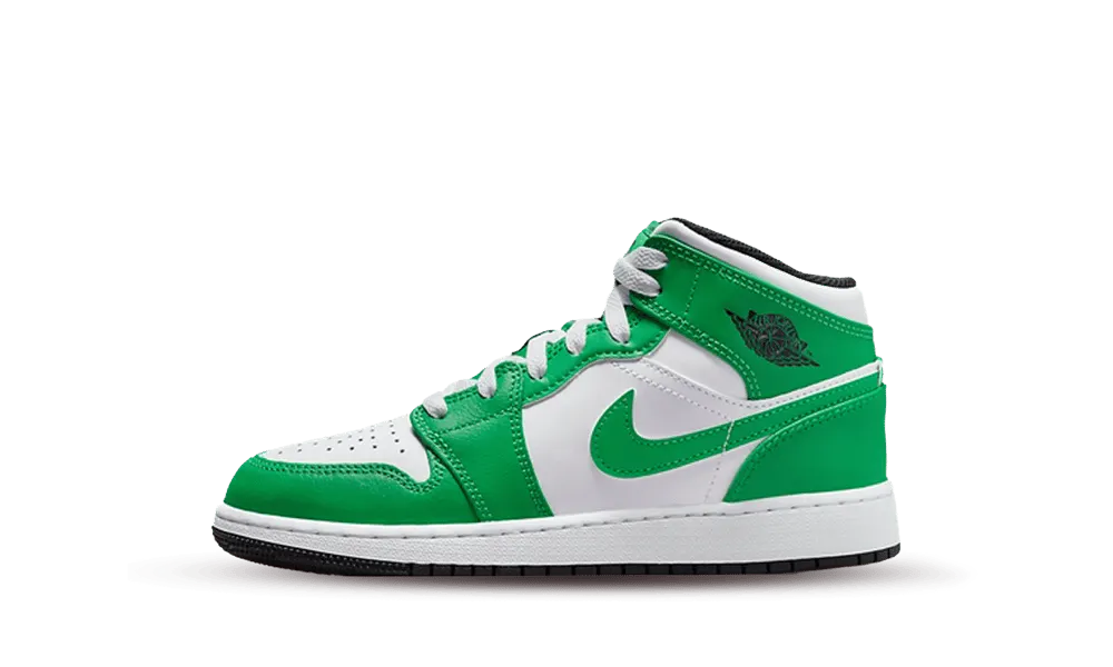 Jordan 1 Mid Lucky Green (GS)