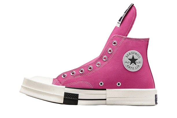 Converse TURBODRK Laceless Chuck Taylor All Star 70 Hi Rick Owens DRKSHDW Cactus Flower Pink