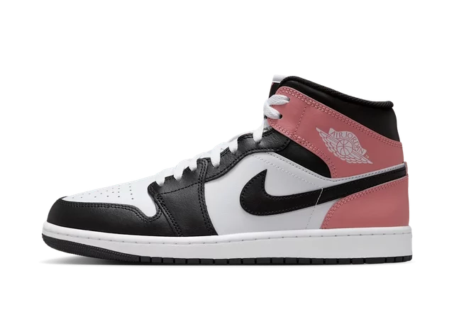 Jordan 1 Mid White Rust Pink Black