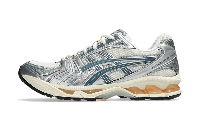 ASICS Gel-Kayano 14 Birch Pure Silver Teal Gold