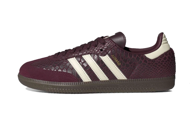 adidas Samba OG Snakeskin Maroon Cream White (Women's)
