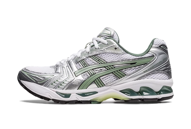 ASICS Gel-Kayano 14 White Pure Silver Slate Grey Sage