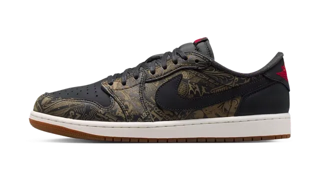 Jordan 1 Retro Low OG Laser Black University Red