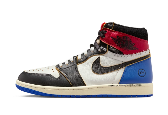 Jordan 1 Retro High OG SP Fragment x Union LA Varsity Red Sport Royal