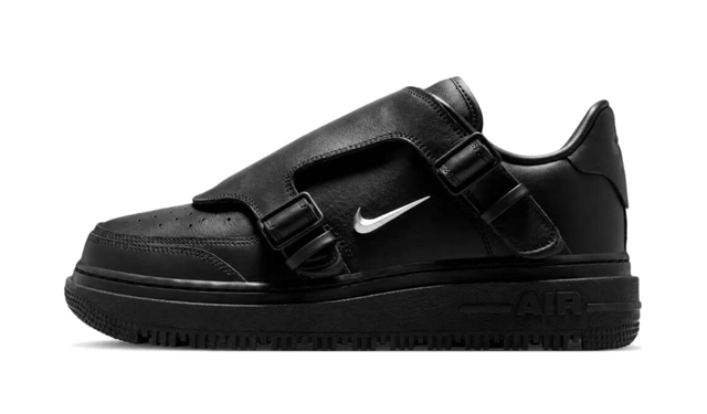Nike Air Force 1 Low Luxe Black Metallic Silver