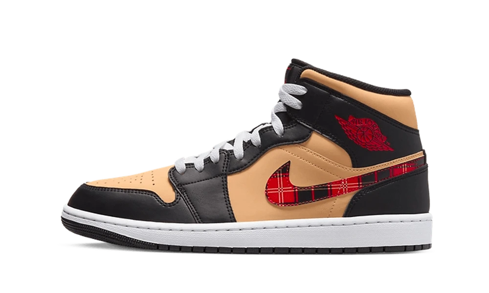 Air Jordan 1 Mid Tartan Swoosh