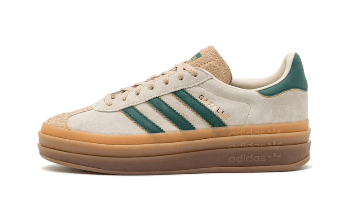 adidas Gazelle Bold Magic Beige Collegiate Green (Women's)