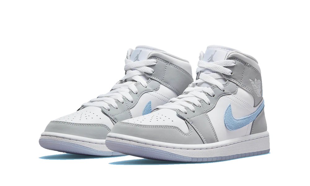 Air Jordan 1 Mid Wolf Grey Aluminum