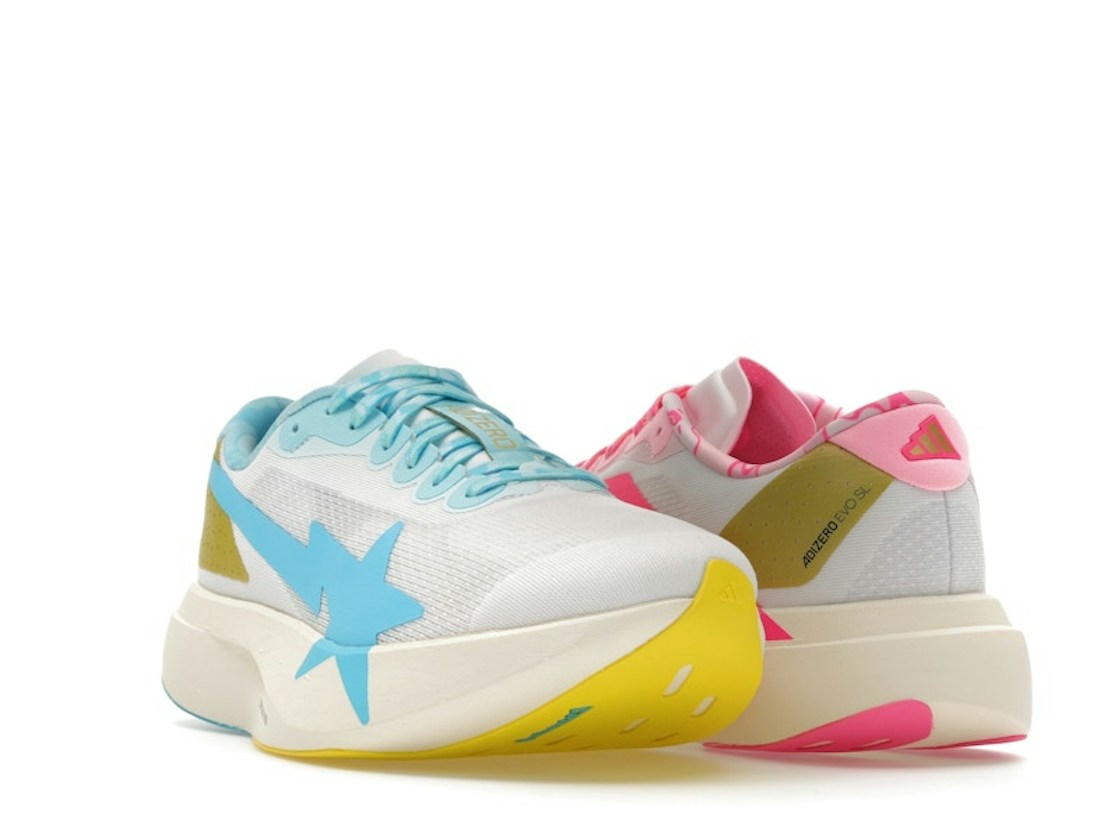 adidas Adizero Evo SL Bape Blue Pink Gold