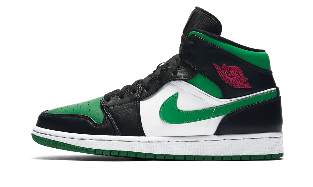 Jordan 1 Mid Green Toe