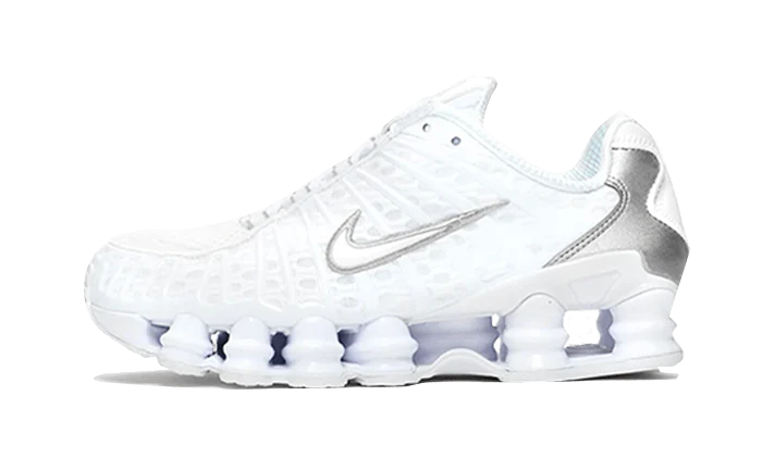 Nike Shox TL White Metallic Silver Max Orange (Women's)