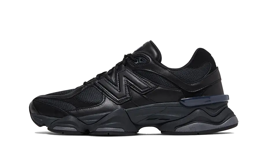 New Balance 9060 Triple Black Leather
