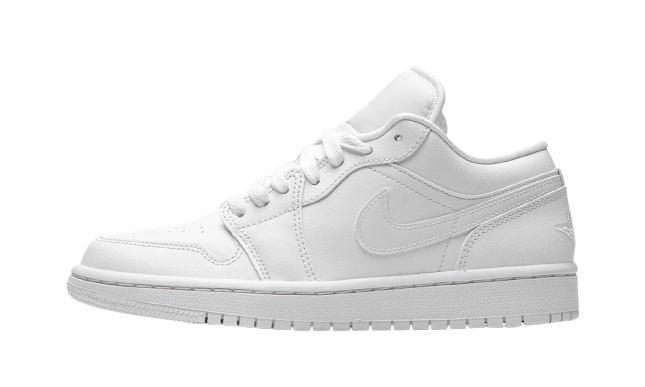 Jordan 1 Low Triple White (2022) (Women's)