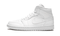 Jordan 1 Mid Triple White
