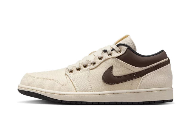 Jordan 1 Low Premium Pale Ivory Off Noir Baroque Brown