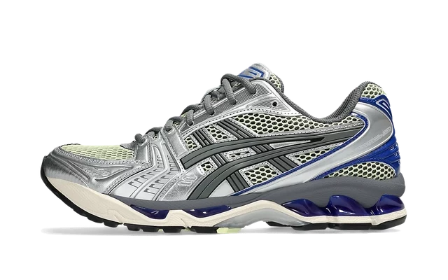 ASICS Gel-Kayano 14 Soft Yellow Asics Blue