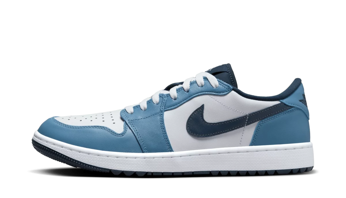 Jordan 1 Low Golf White Aegean Storm