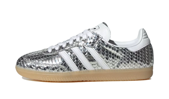 adidas Samba Patent Snakeskin Silver Metallic (Women's)
