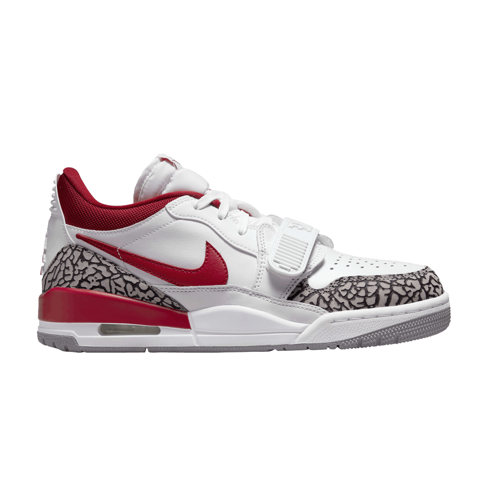 Jordan Legacy 312 Low White Cement Gym Red (Women's)