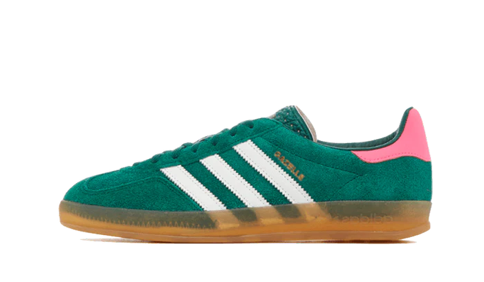 Adidas Gazelle Indoor Collegiate Green Lucid Pink (Women's)