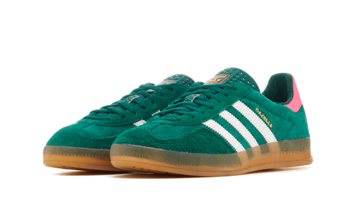 Adidas Gazelle Indoor Collegiate Green Lucid Pink (Women's)