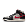 Jordan 1 Mid Black College Grey Gym Red