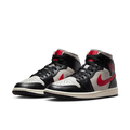 Jordan 1 Mid Black College Grey Gym Red
