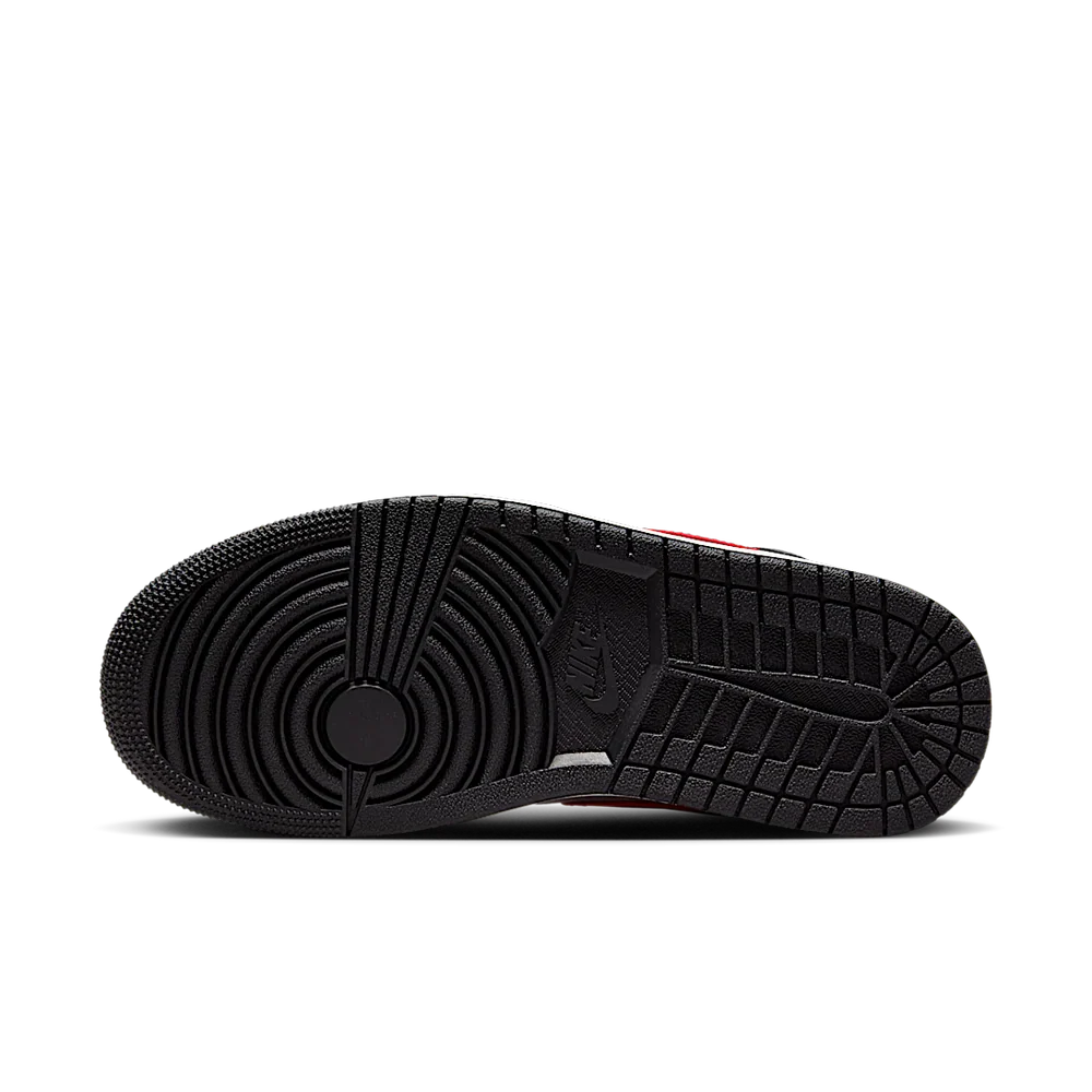 Jordan 1 Mid Black College Grey Gym Red