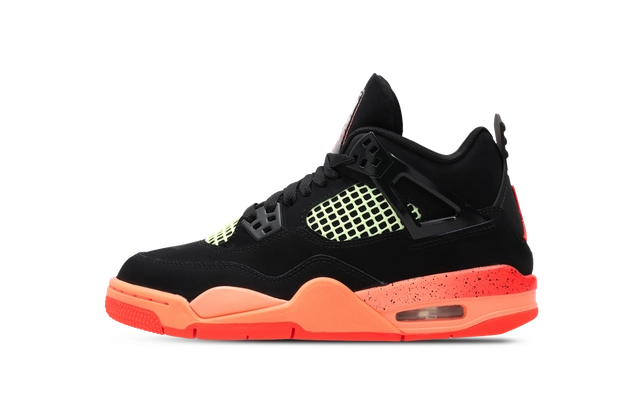 Jordan 4 Retro Black Infrared Barely Volt (GS)