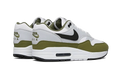 Nike Air Max 1 White Black Medium Olive