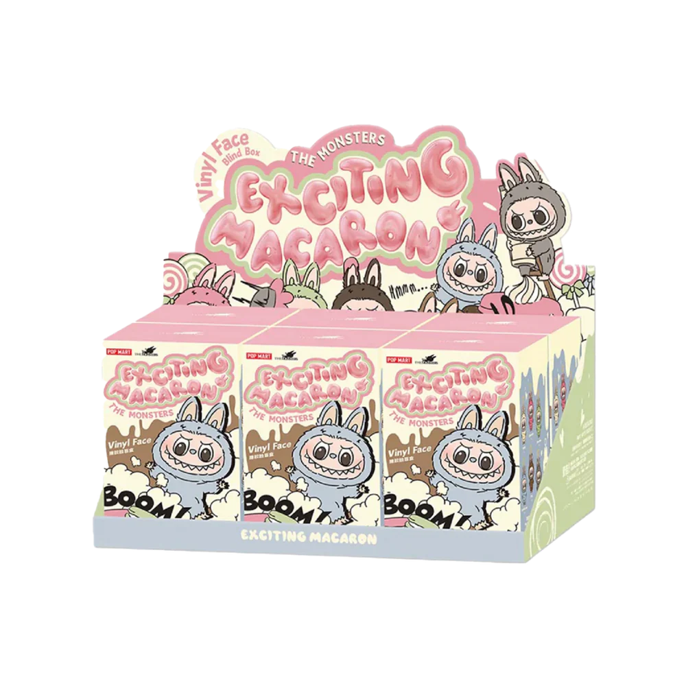 Pop Mart Labubu The Monsters Exciting Macaron Vinyl Face - Sealed Case