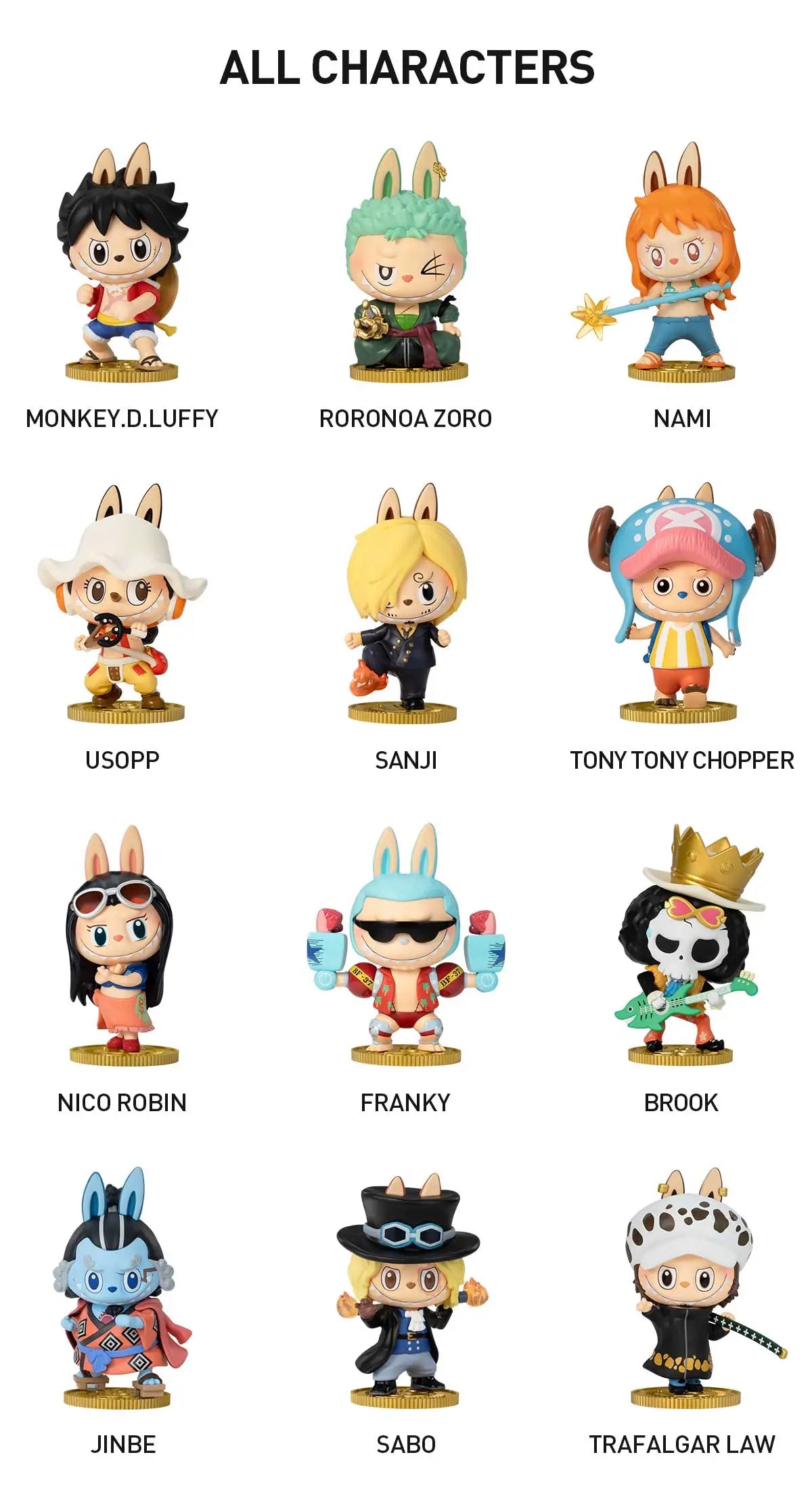 Pop Mart Labubu The Monsters x One Piece Series Sealed Case