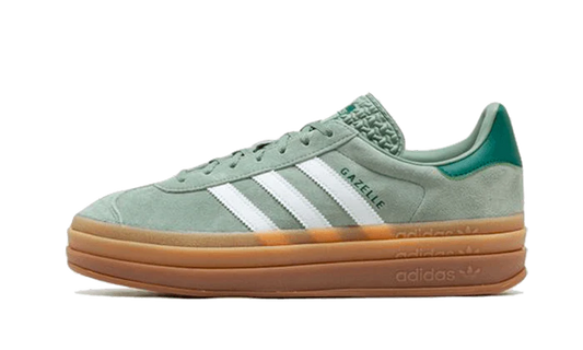 Adidas Gazelle Bold Silver Green Gum (Womens)
