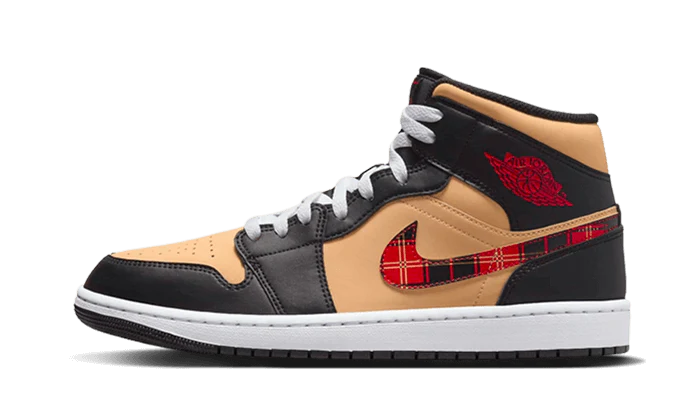 Air Jordan 1 Mid Tartan Swoosh