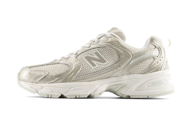 New Balance 530 Gold Metalic Linen