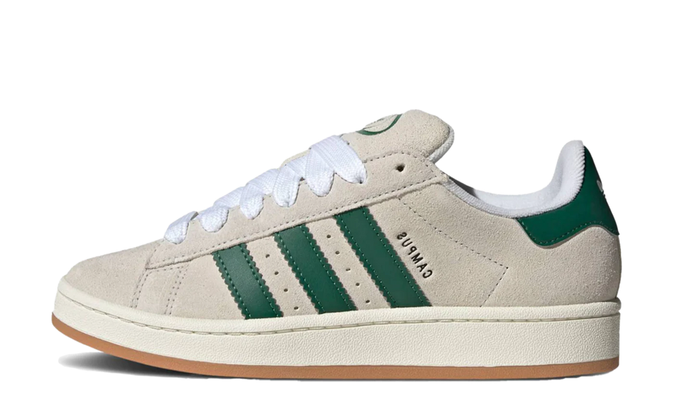 Adidas Campus 00s Crystal White Dark Green