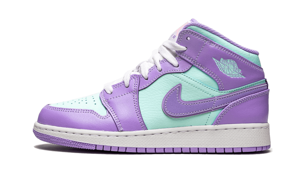 Jordan 1 Mid Purple Aqua (GS)