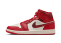 Jordan 1 Mid SE Red Cracked Leather (Women's)