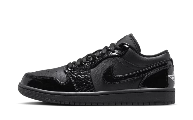 Jordan 1 Low SE Patent Elephant Black (Women's)