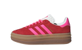 Adidas Gazelle Bold Collegiate Red Lucid Pink
