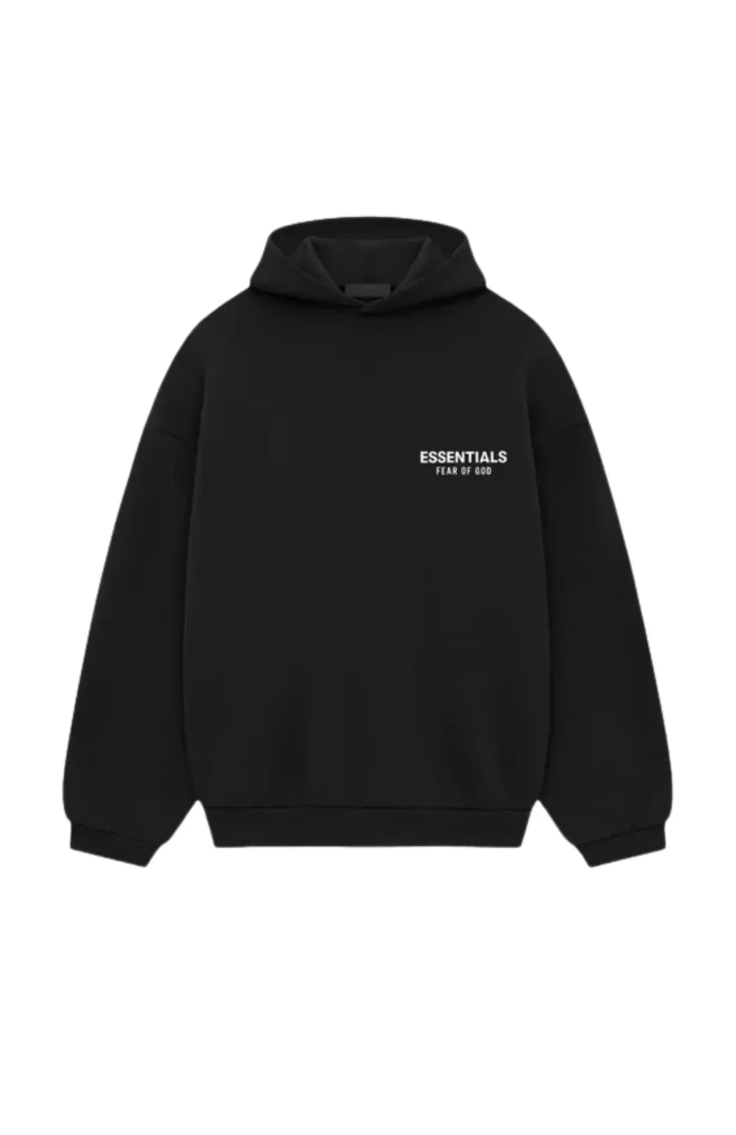 Fear of God Essentials FW24 Black White Hoodie