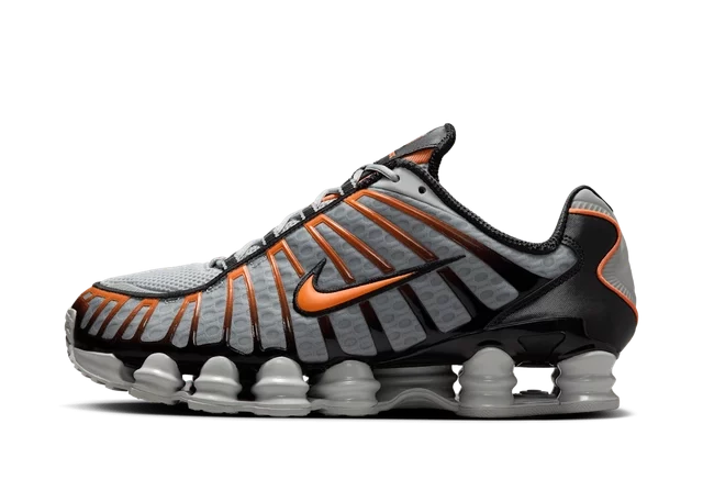 Nike Shox TL Light Smoke Grey Black Bright Mandarin