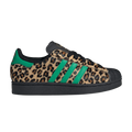 adidas Superstar Black Green Leopard (Women's)