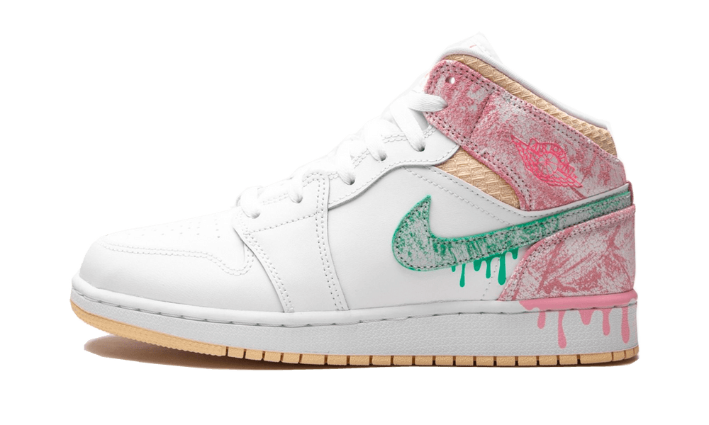 Jordan 1 Mid Paint Drip (GS)