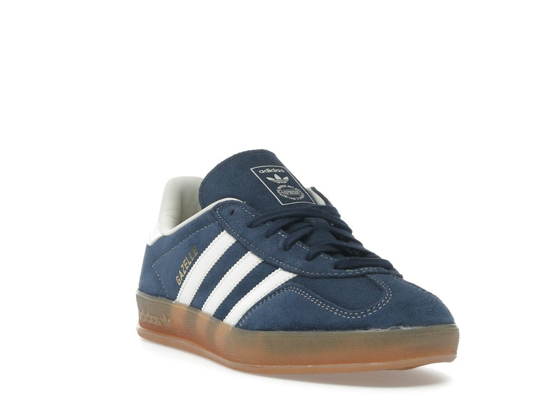 Adidas Gazelle Indoor Night Indigo Off White Gold Metallic